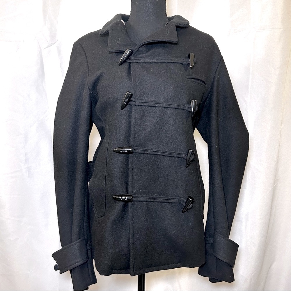 Troy Smith for D Women’s Black Peacoat Wool Size Medium